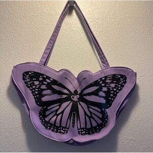 OLIVIA RODRIGO PURPLE BUTTERFLY TOTE BAG